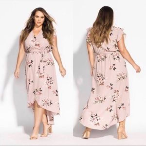 City Chic Wrap Dress